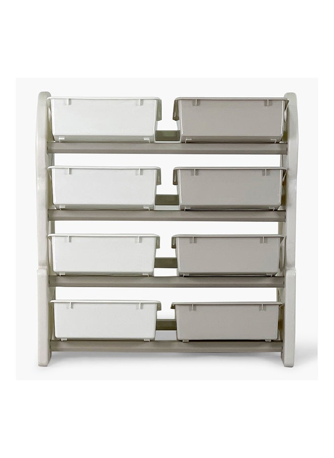 Home Box Toys Organizer Iris Delta 4-Tier Toy Organiser with 8 Boxes 76 x 80 x 36 cm  - Image 4