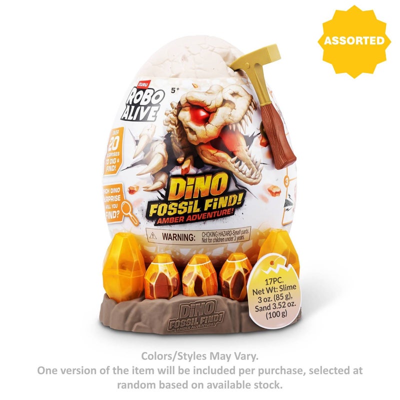 Robo Alive Dino Fossil Find! Amber Adventure Dig Kit (Assorted) - Image 1