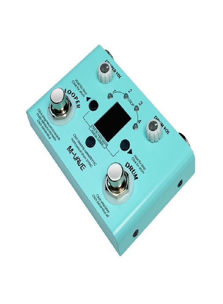 M-VAVE Guitar effects pedal, drum machine, vocal effects processor, instrument loop effects, adjustable vocal reverb effects - Image 1
