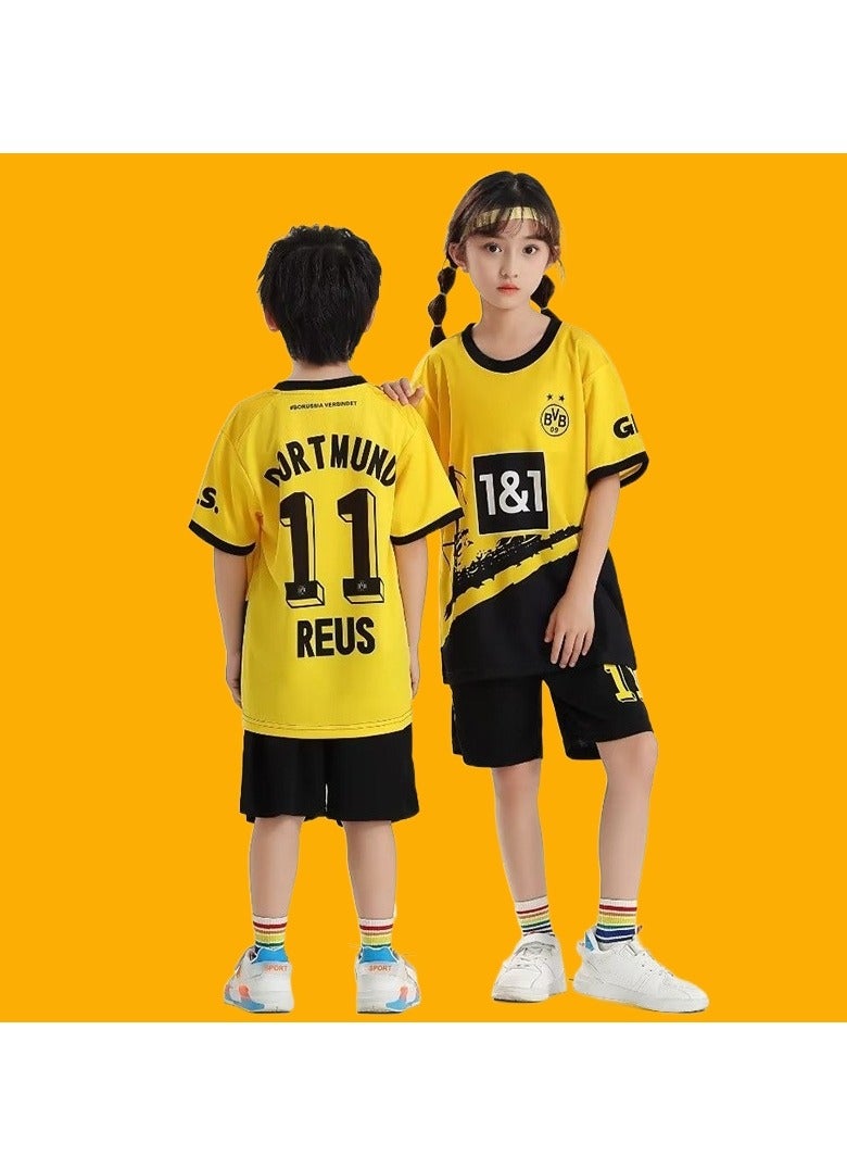 M MIAOYAN M MIAOYAN Borussia Dortmund Football Club Royce No. 11 Jersey Men and Women Kindergarten Children's Wear Football Sports Game Football Jersey Set - Image 1
