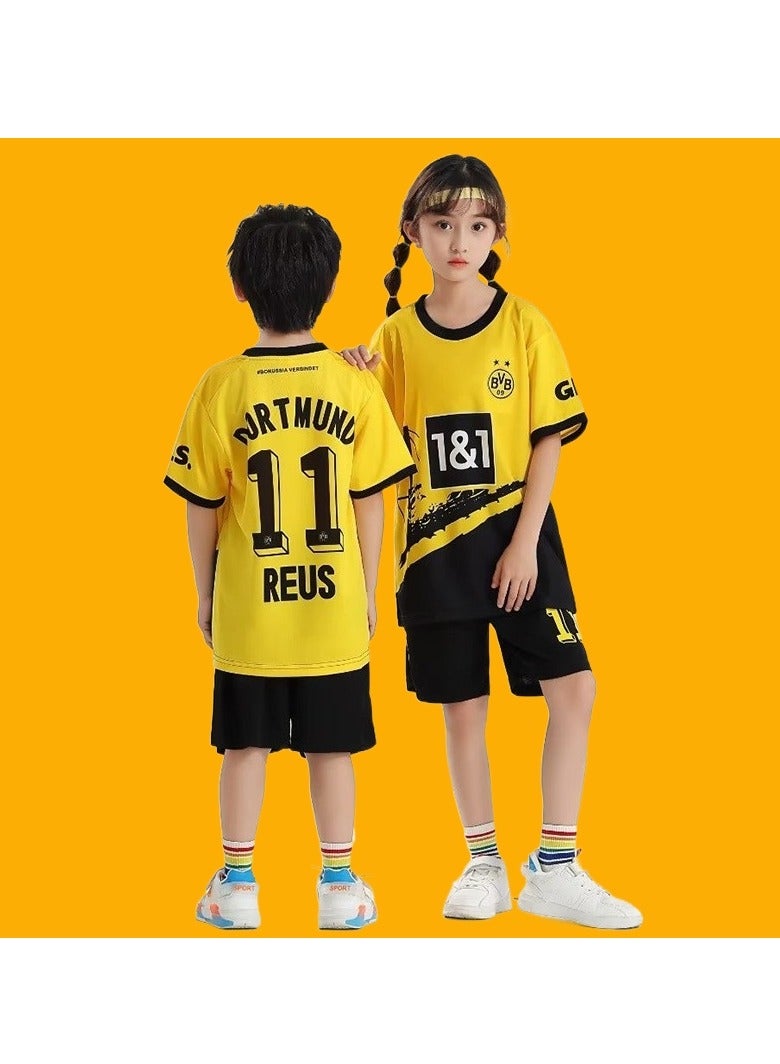 M MIAOYAN M MIAOYAN Borussia Dortmund Football Club Royce No. 11 Jersey Men and Women Kindergarten Children's Wear Football Sports Game Football Jersey Set - Image 2