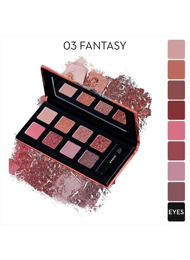 SUGAR Cosmetics - Blend The Rules Eyeshadow Palette (03 Fantasy (Mauve)) Long Lasting, Smudge Proof, Paraben Free - Image 1