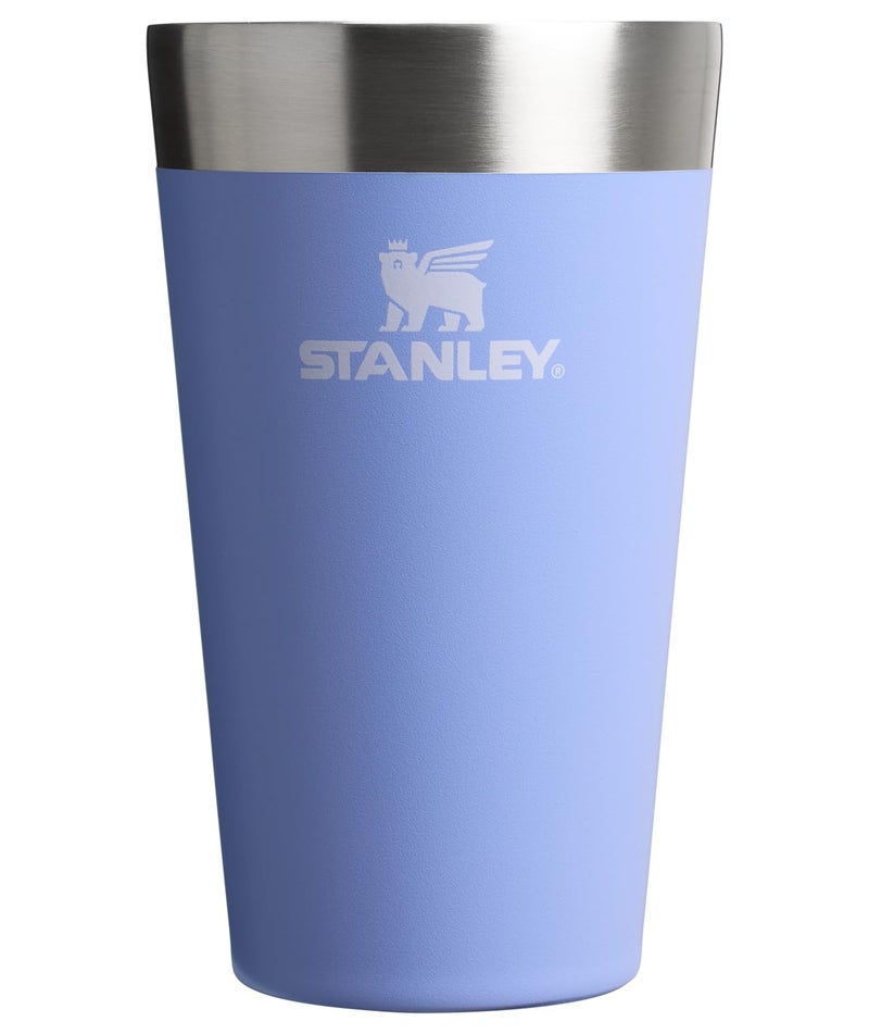 Stanley Stanley Adventure Stacking Beer Pint Glass 16oz | Stackable Drinking Cup for Cold Beverages | Dishwasher Safe | Insulated Stainless Steel Tumbler | BPA-Free | Hydrangea - Image 1