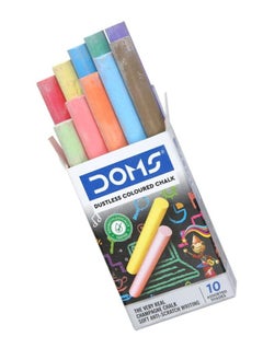 DOMS 40-Piece Dustless Chalk Multicolour  - Image 2