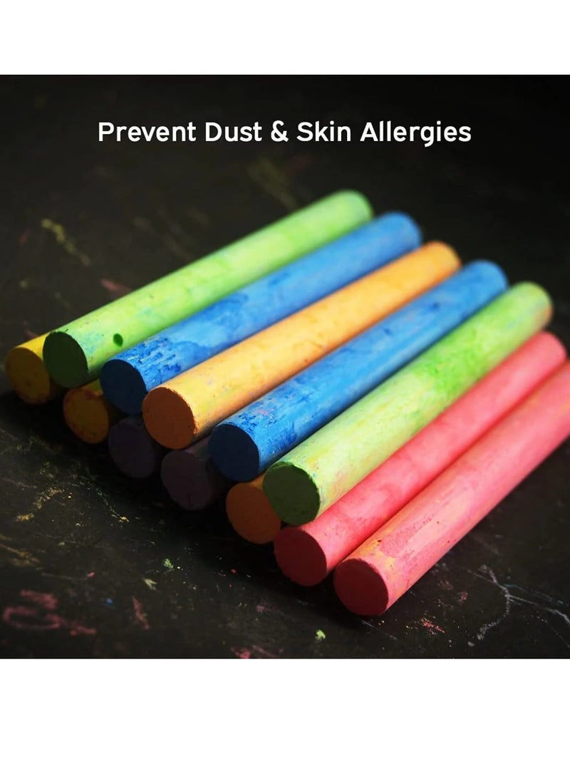 DOMS 40-Piece Dustless Chalk Multicolour  - Image 3