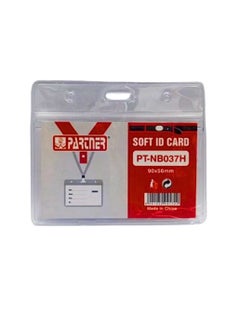 PARTNER ID Card Holders Waterproof Clear Plastic Perfect for Credit Cards, ID Swipe Cards, Key Cards, and Driver's License PVC Material (Pack of 2)  - Image 2
