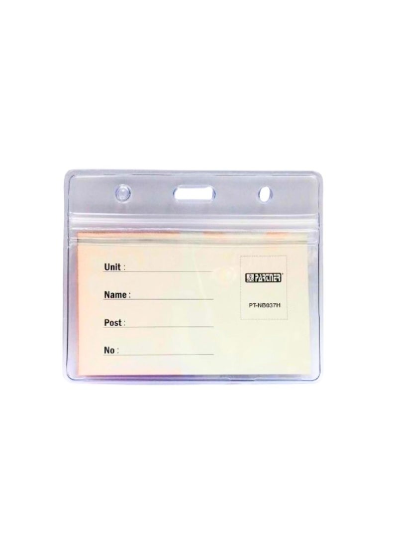 PARTNER ID Card Holders Waterproof Clear Plastic Perfect for Credit Cards, ID Swipe Cards, Key Cards, and Driver's License PVC Material (Pack of 2)  - Image 3