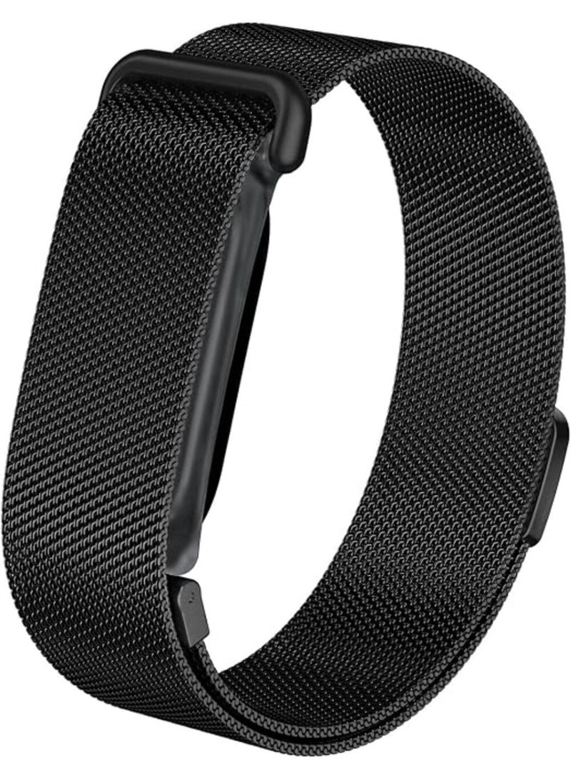 TEMPO Magnetic Metal Mesh Band Compatible with Google Fitbit Air Activity Tracker, Adjustable Stainless Steel Milanese Loop Replacement Strap for Men and Women - Image 1