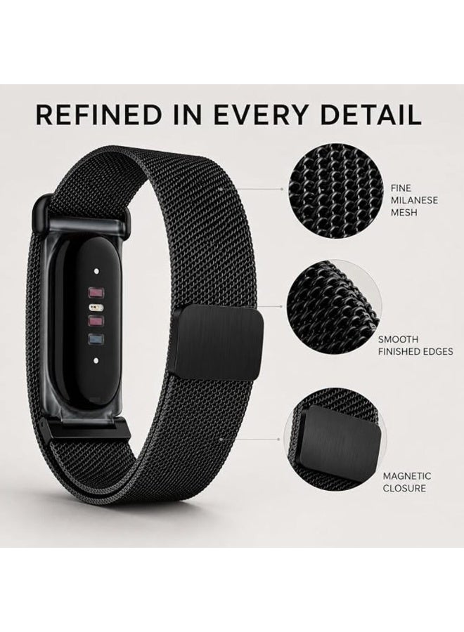 TEMPO Magnetic Metal Mesh Band Compatible with Google Fitbit Air Activity Tracker, Adjustable Stainless Steel Milanese Loop Replacement Strap for Men and Women - Image 2
