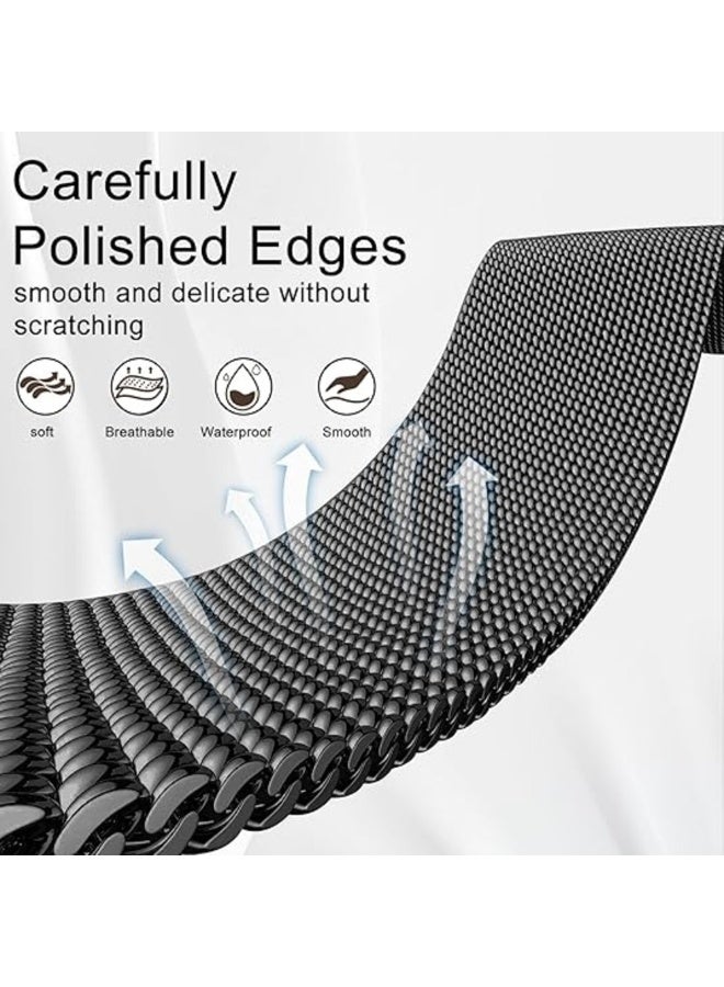 TEMPO Magnetic Metal Mesh Band Compatible with Google Fitbit Air Activity Tracker, Adjustable Stainless Steel Milanese Loop Replacement Strap for Men and Women - Image 4
