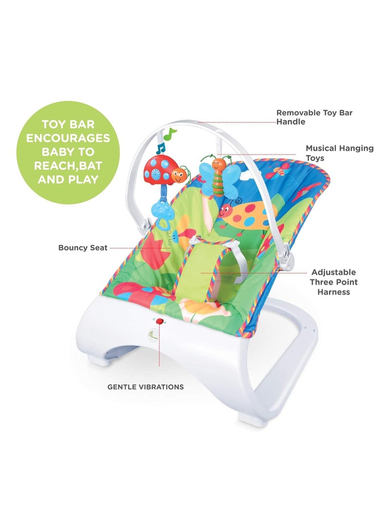 تيبيبي تي بيبي 68118 كرسي هزاز للأطفال، ألعاب موسيقية، اهتزازات لطيفة، حزام أمان ثلاثي النقاط، 0-18 شهرًا - Image 2