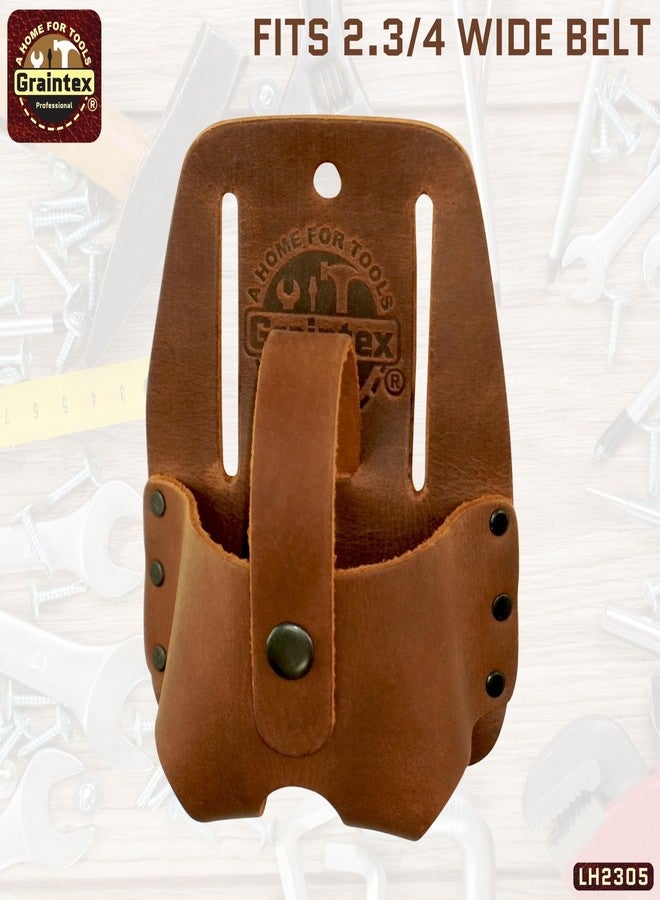 Graintex LH2305 Measuring Tape Holder Top Grain Leather, Wide Belt Tunnel Slot - Image 5
