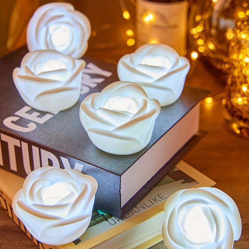 6 Pack Glowing Decorative Night Lights for Home Tabletop Wedding and Valentine's Day Scene - Image 1