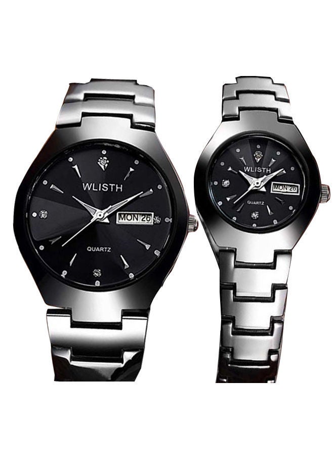 NIBEMINENT Waterproof Quartz Analog Couple Watch Set NSSB037006256
