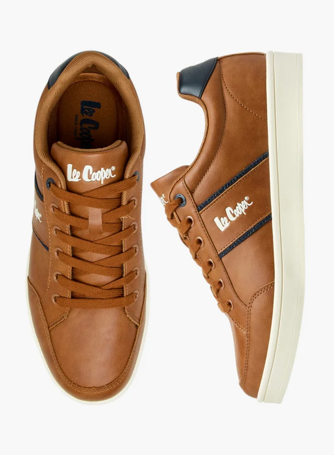 لي كوبر Mens' Panelled Lace-Up Sneakers