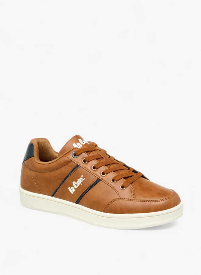لي كوبر Mens' Panelled Lace-Up Sneakers