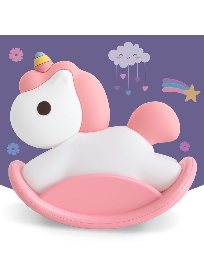 Y&D - Unicorn Night Light for Kids USB Charging Touch Control Dimmable Baby Light Cute Silicone Nursery Lamp Ideal Gift Girls and Boys - Image 1