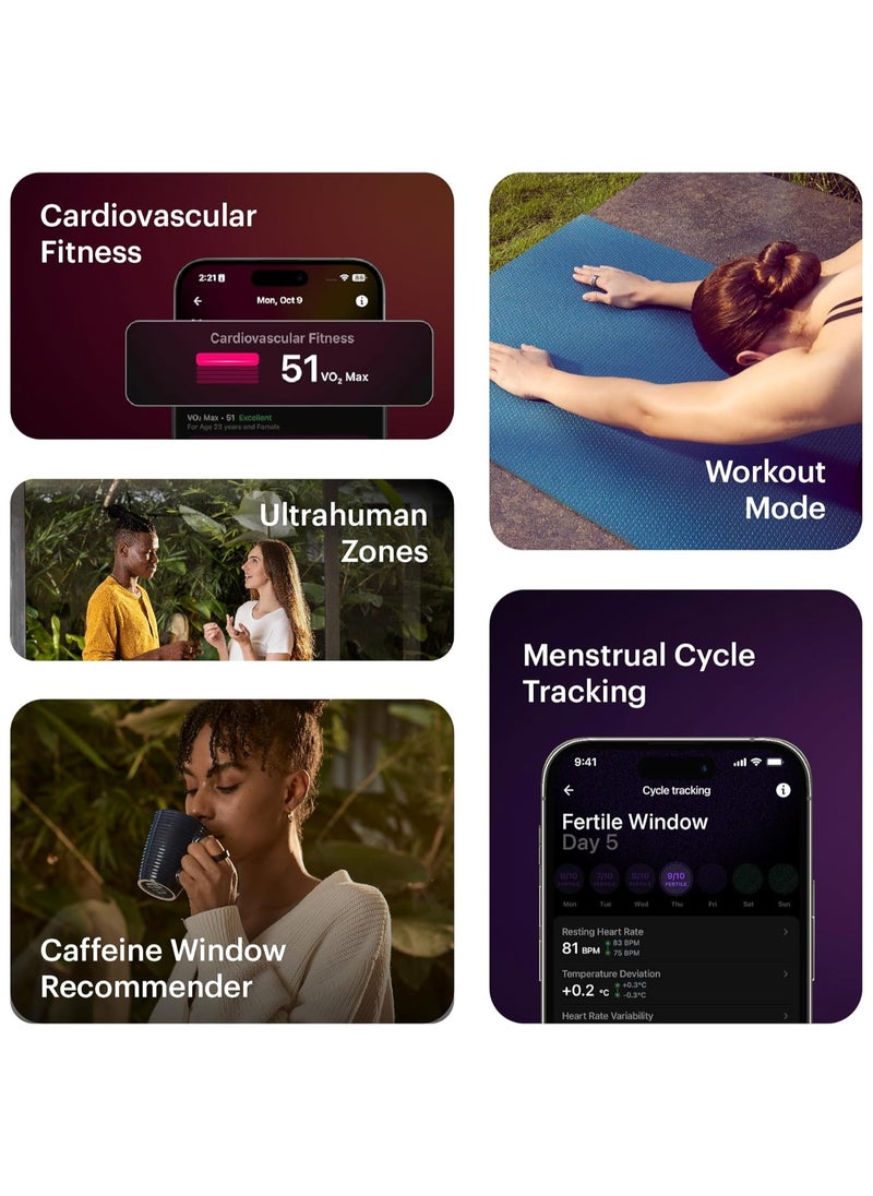ULTRAHUMAN - Ring AIR - Advanced sleep-tracking wearable, HRV & Temperature Monitoring,Track workout, movement & recovery, Water resistant, 6 Days Battery Life with Lifetime Free Subscription (Size 5) - Air Gold - Image 1