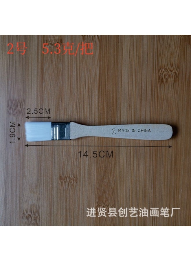 Chuangyi Brush 1-12 Nylon Oil Painting Brush Small Brush Oil Painting Brush Nylon Wool Brush Nylon Brush Barbecue Brush - Image 1