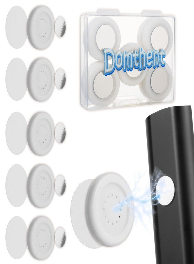 Domthent Magnetic Remote Control Holder Wall Mount,9PCS White Remote Holder Wall Mount Set,Self Adhesive Magnetic Wall Remote Holder for TV,Air Conditioning,Fan Remote Control (9) - Image 1