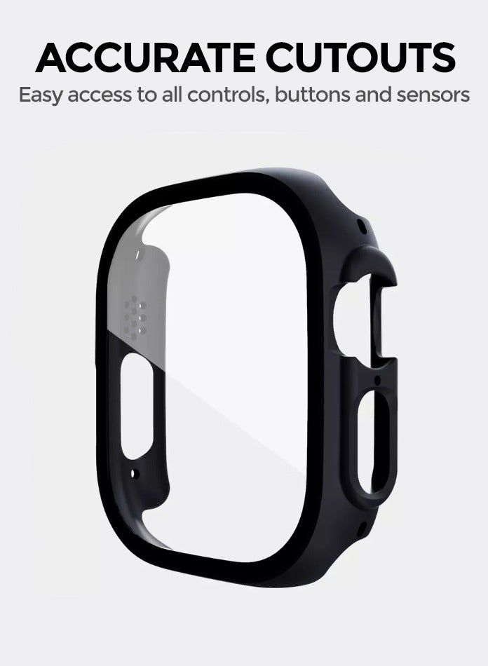 O Ozone Matte Watch Cover for Apple Watch Ultra 49mm Case with Screen Protector (Pack of 4)  - Image 3