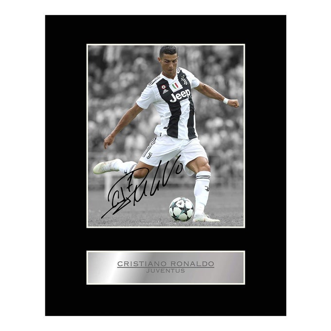 CRISTIANO RONALDO PRINT SIGNED MOUNTED PHOTO DISPLAY 01 PRINTED AUTOGRAPHED GIFT PICTURE PRINT