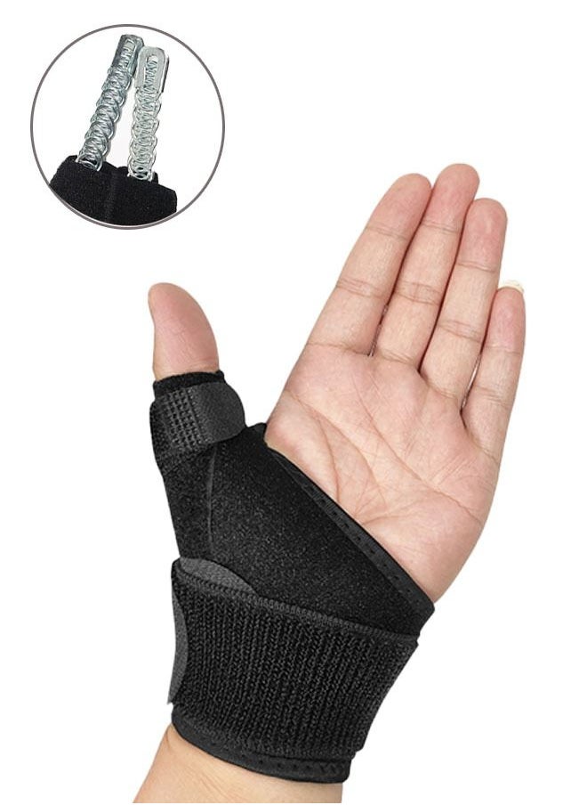 Ant Sport Thumb Wrist Support Sleeve, Unisex Double Spring Compression Thumb Brace Wrist, Breathable Thumb Wrist Gloves for Pain Relief Arthritis Tendonitis Sprained  - Image 1