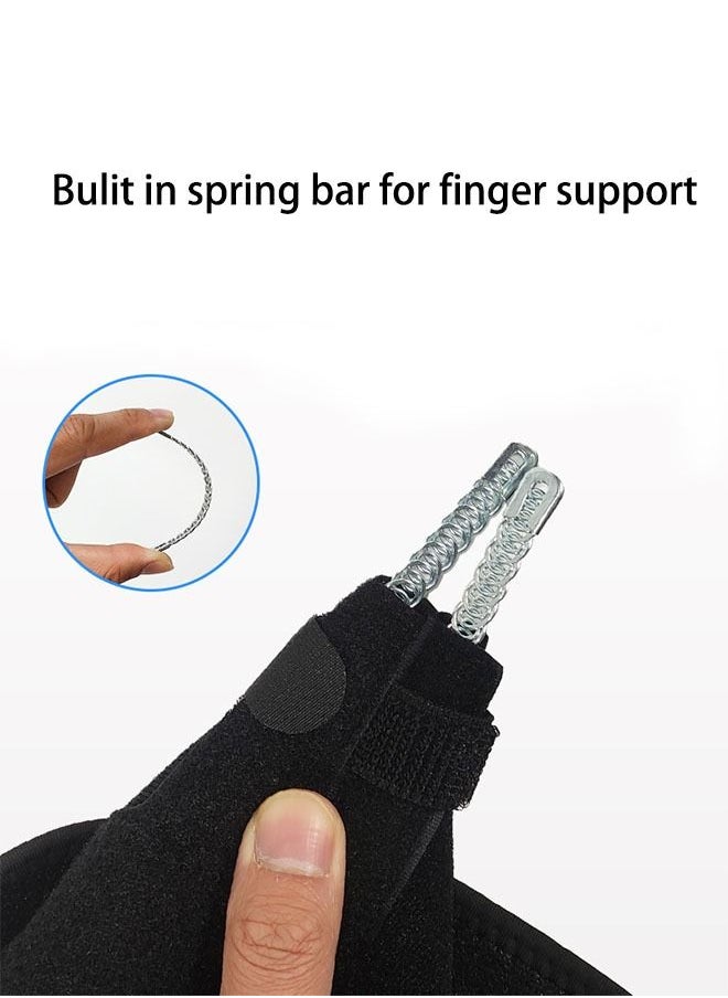 Ant Sport Thumb Wrist Support Sleeve, Unisex Double Spring Compression Thumb Brace Wrist, Breathable Thumb Wrist Gloves for Pain Relief Arthritis Tendonitis Sprained  - Image 4