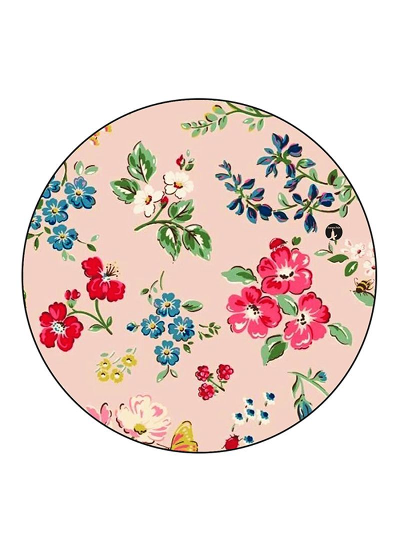 Flowers Printed Mouse Pad Multicolour