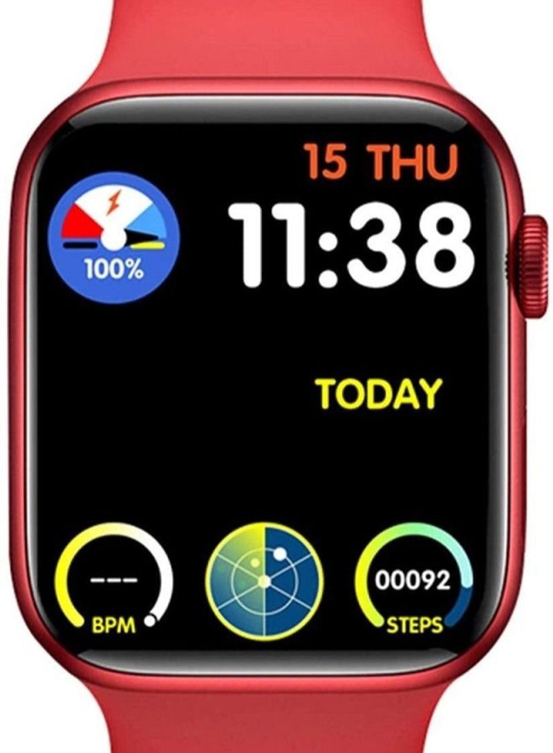 NIBEMINENT Smart Watch HW22 Pro ECG Blood Pressure Heart Rate Monitor Red - Image 1
