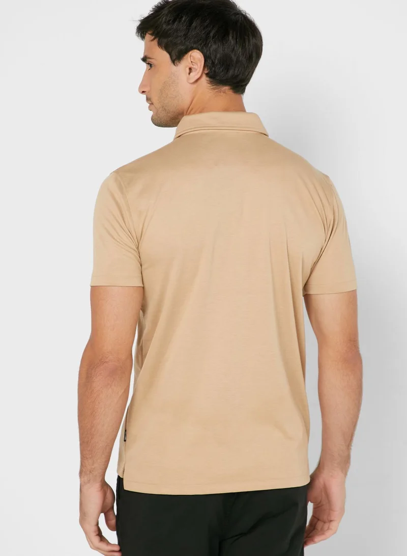 Only & Sons Zip Detail Polo