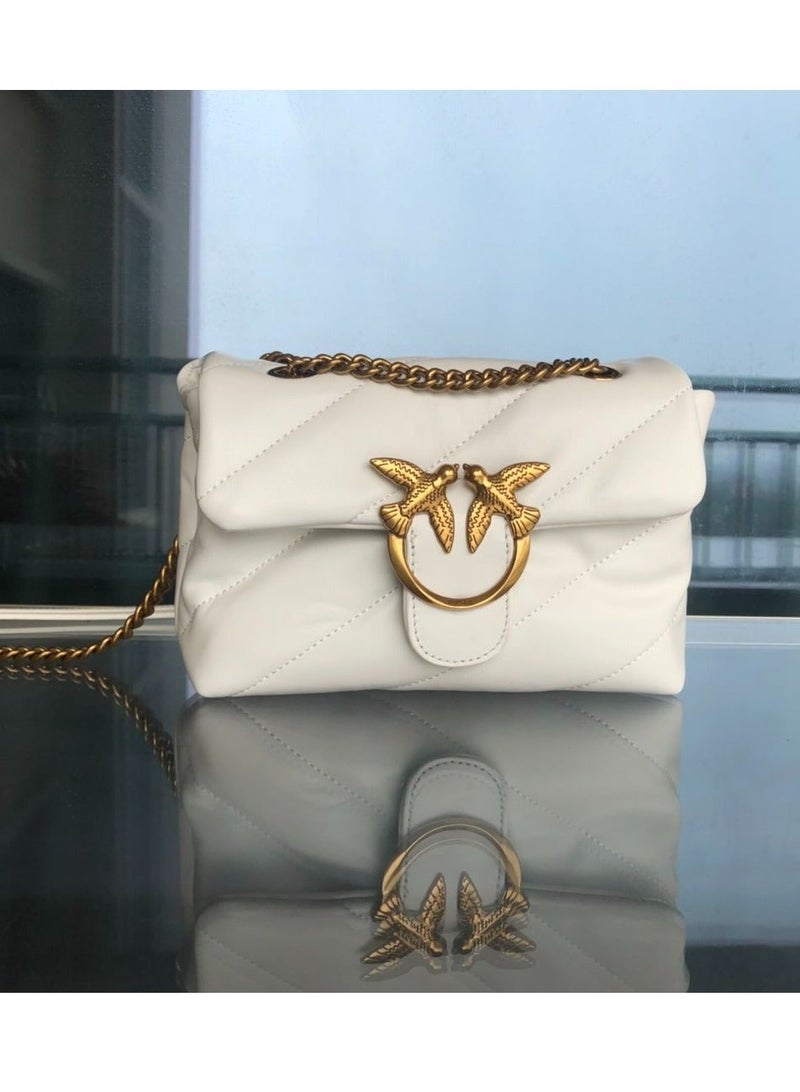 PINKO حقيبة كتف متقاطعة من بينكو بسلسلة 22*16*6 سم - Image 1