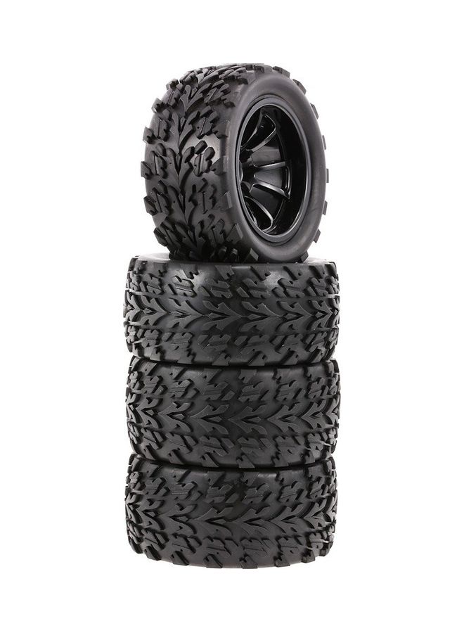 NIBEMINENT 4-Piece 1/10 RC Lengthways Block Tread Pattern Off-Road Tyres Set - Image 2