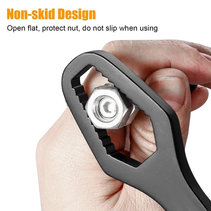 MEZON مفتاح عالمي مزدوج الجوانب أداة إصلاح السيارات متعددة الوظائف مفتاح ربط أداة إصلاح مفتاح توركس للمنزل السيارة الدراجة النارية (3-17 مم & 8-22 مم) - Image 4