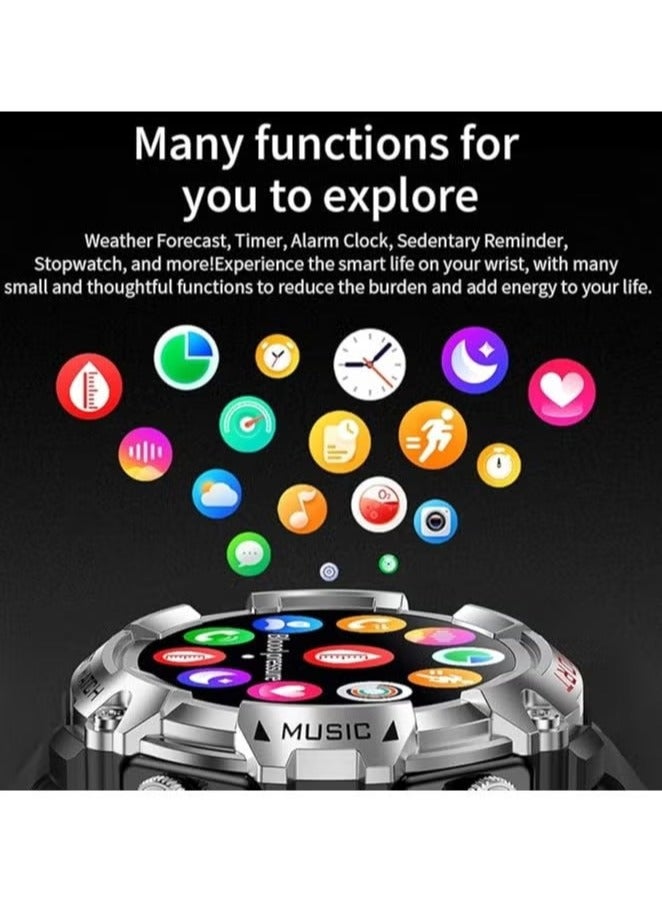 Haino Teko ST-3 Smartwatch – Built-in Bluetooth Speakers, 4GB MP3 Storage, Large Round AMOLED Display, Wireless Charging - Image 5