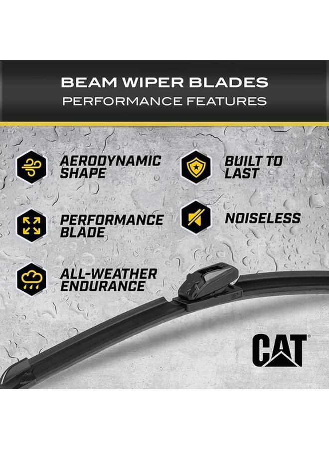 CAT Clarity All-Weather Endurance Universal Beam Wiper Blade Black 20inch CAWP-828-20 - Image 4