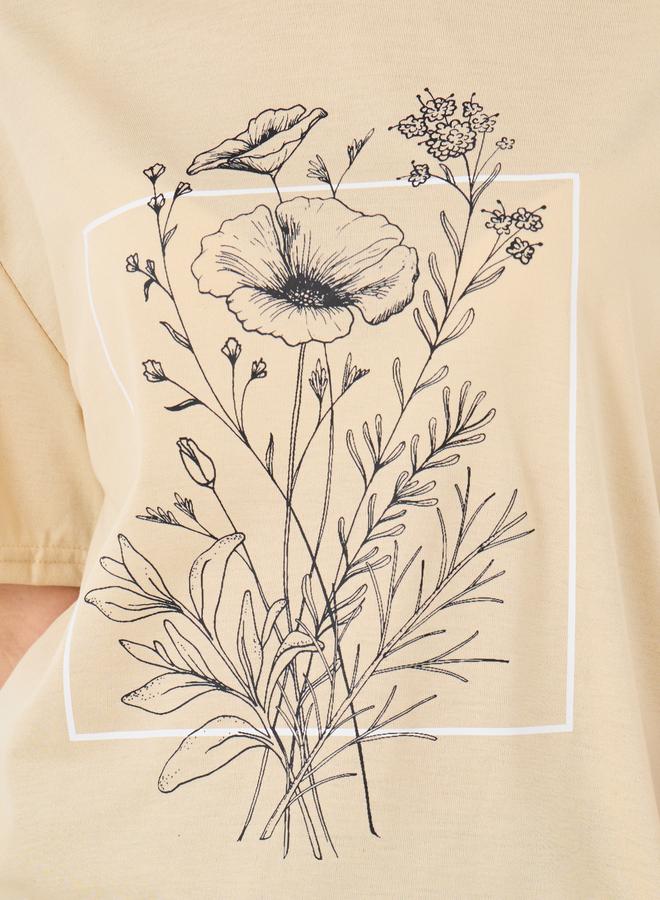 Styli Graphic Print Round Neck T-Shirt - Image 3