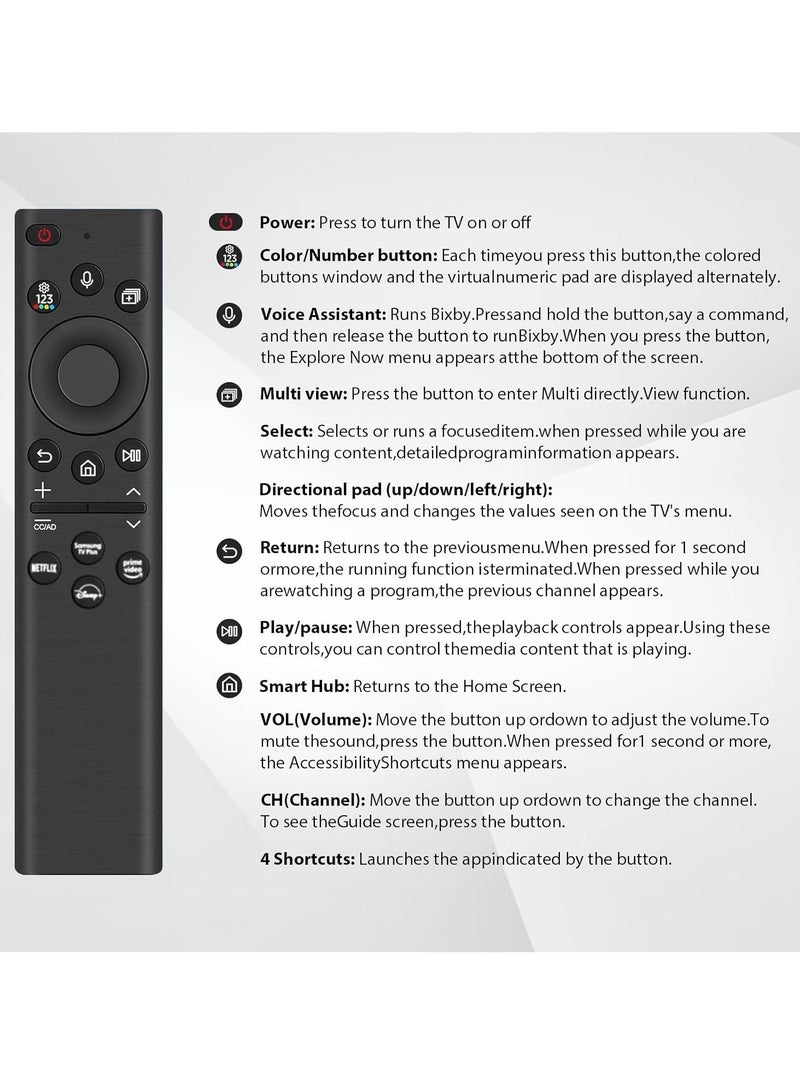 New Samsung Smart TV Remote Control with Voice Functionality (BN59-01385A) - Image 3