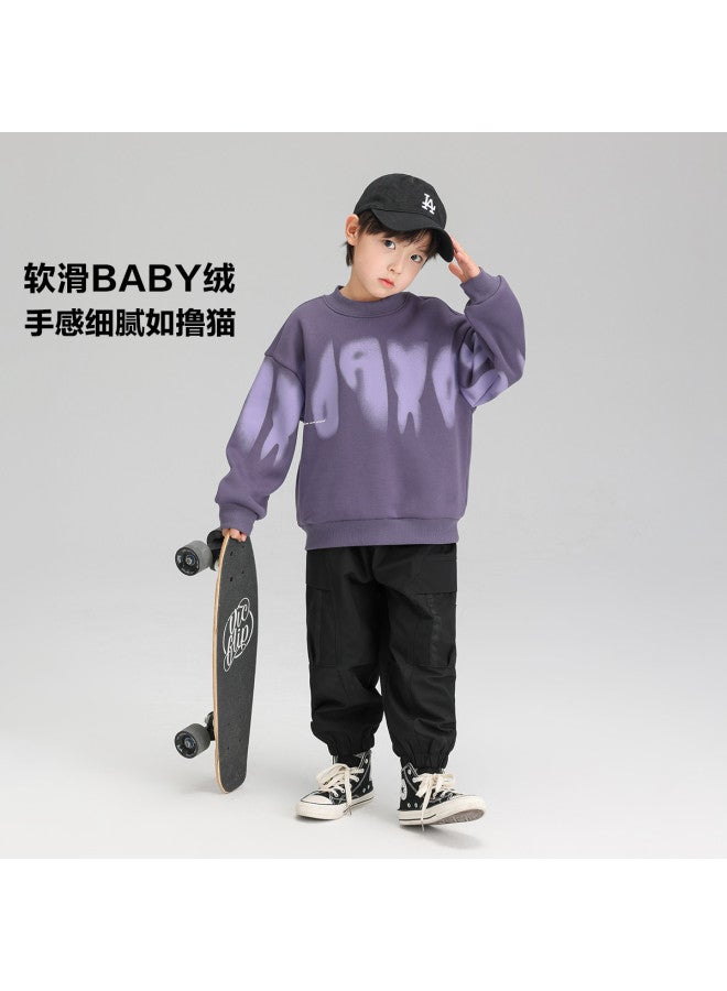 Zuoxi Boys' Hoodie Spring/fall Kids Pullover Top Sporty Comfortable Boys Autumn Fashionable Big Kids Clothing Trendy Fall Outfit - Image 5