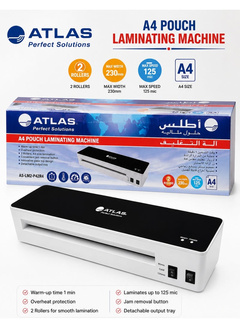 ATLAS A4 Size Laminator With Two Rollers - Image 1
