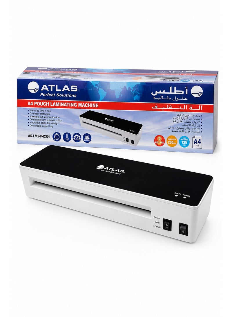 ATLAS A4 Size Laminator With Two Rollers - Image 3