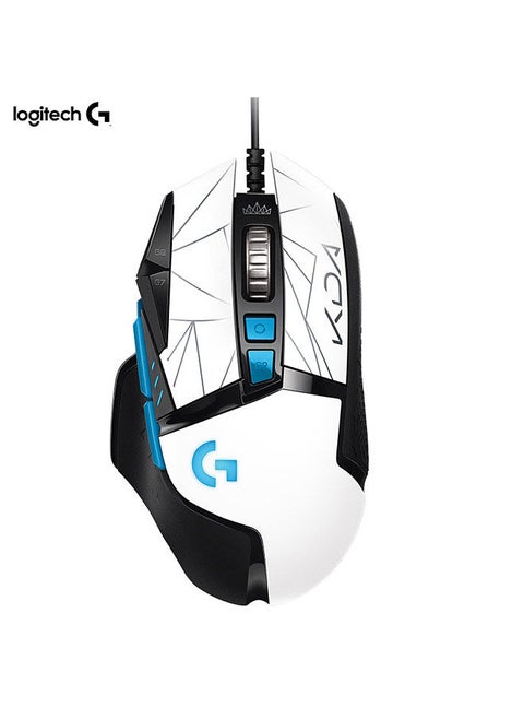 G502 HERO K/DA E-sports Mouse Wired Mouse 25600DPI High-performance HERO Sensor/11 Programmable Buttons/Ergonomic Design/RGB Gaming Mouse Limited Edition