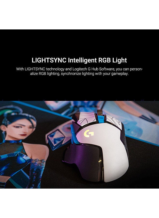 Logitech - G502 HERO K/DA E-sports Mouse Wired Mouse 25600DPI High-performance HERO Sensor/11 Programmable Buttons/Ergonomic Design/RGB Gaming Mouse Limited Edition - Image 1