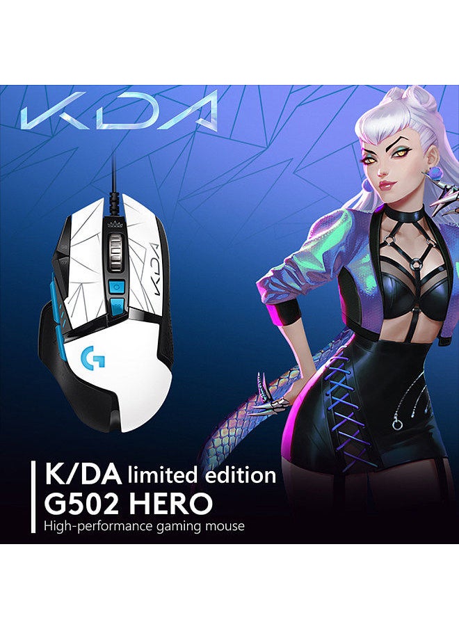 Logitech - G502 HERO K/DA E-sports Mouse Wired Mouse 25600DPI High-performance HERO Sensor/11 Programmable Buttons/Ergonomic Design/RGB Gaming Mouse Limited Edition - Image 1
