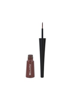 BELLAVITA Intense Drama Waterproof Eyeliner, Brown, Matte Finish, Smudge-Proof, Fast-Drying, Felt Tip Applicator, Enriched with Biotin, 3.5 ml