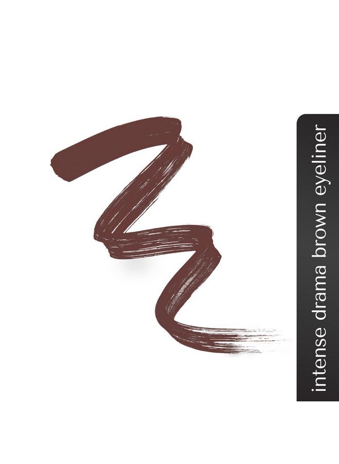 Bella Vita Organic BELLAVITA Intense Drama Waterproof Eyeliner, Brown, Matte Finish, Smudge-Proof, Fast-Drying, Felt Tip Applicator, Enriched with Biotin, 3.5 ml  - Image 3