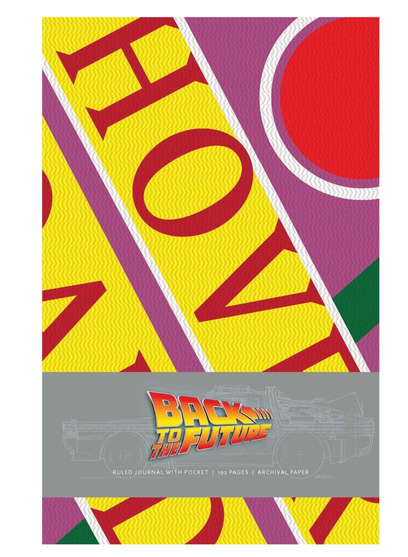 Back To The Future Hardcover Ruled Journal With Pocket 