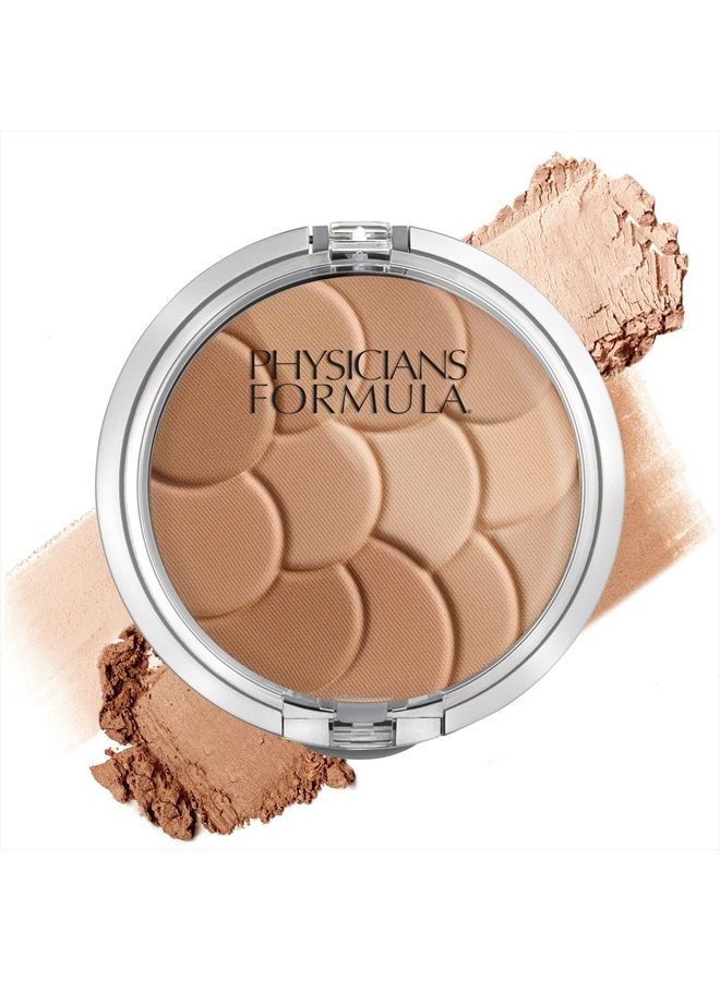 Physicians Formula برونزر سحري متعدد الألوان، مسحوق تمييز، مسحوق كونتور، بيج دافئ/برونزر فاتح، مختبر من قبل أطباء الجلد، مختبر سريرياً - Image 1