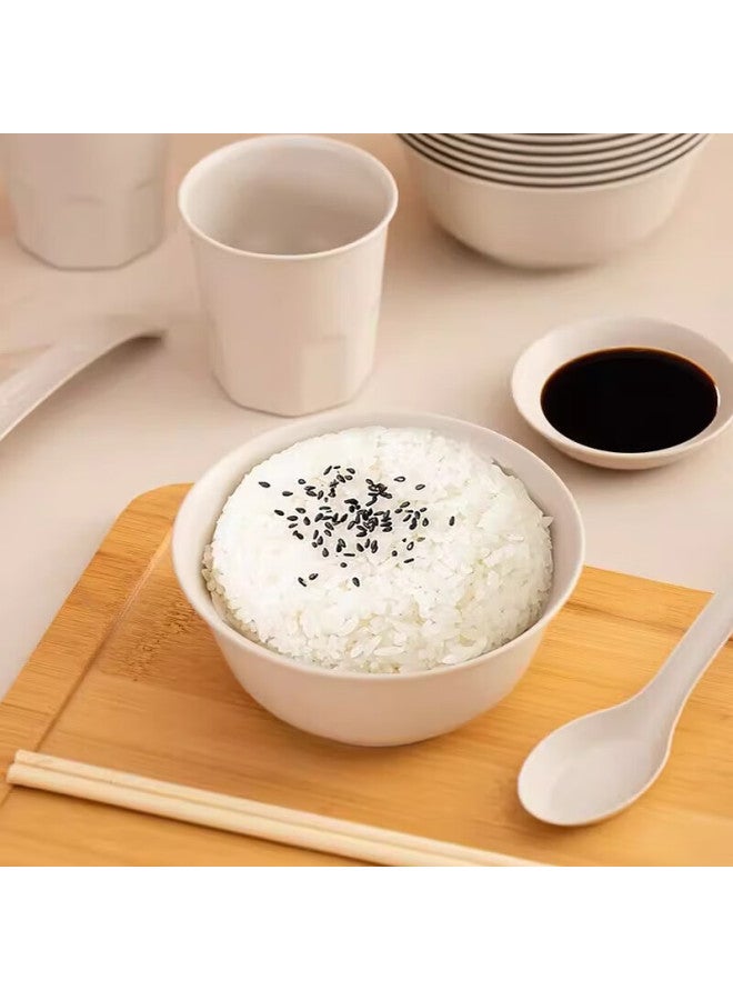 Jiamo Disposable Bowls , Biodegradable Rice Husk Bowls, Soup Bowls, Picnic Round Bowls, Washable Disposable Tableware - Image 5
