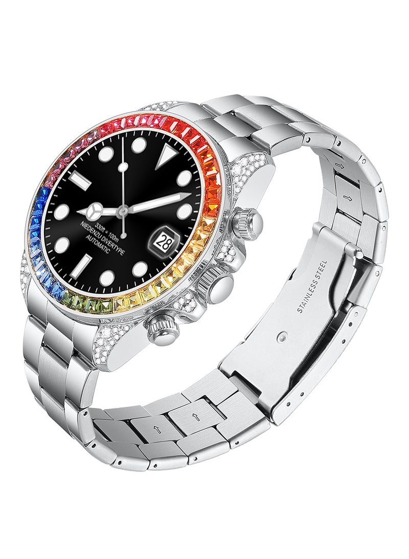 Smart Watch Z1 Pro 1.43‘’HD Touch Screen With Waterproof, Bluetooth Calling With Blood Pressure  Heart Rate Monitor, Sport Digital Smartwatch Diamond inlaid (Silver) - Image 4